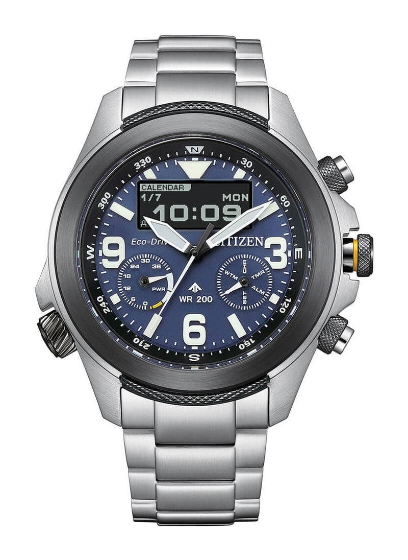 Promaster Land Eco-Drive Combination Stainless Steel Men's Watch