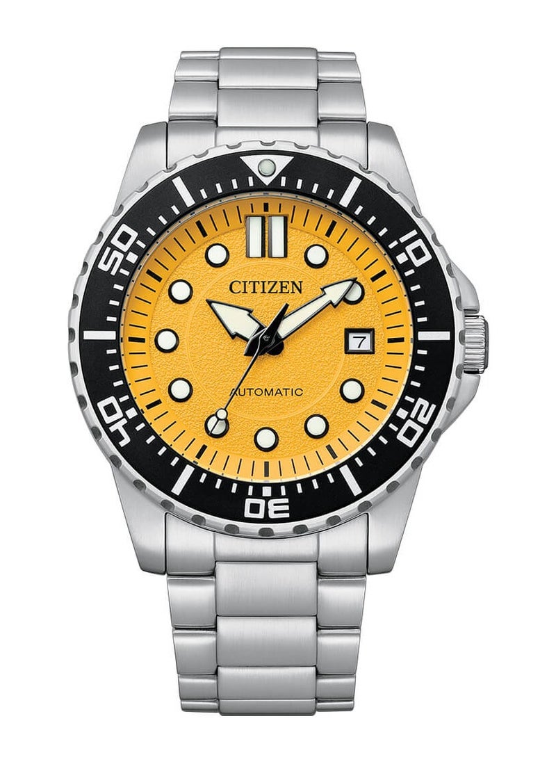 Citizen Men NJ0170-83Z Automatic Stainless Steel Watch 43mm Yellow