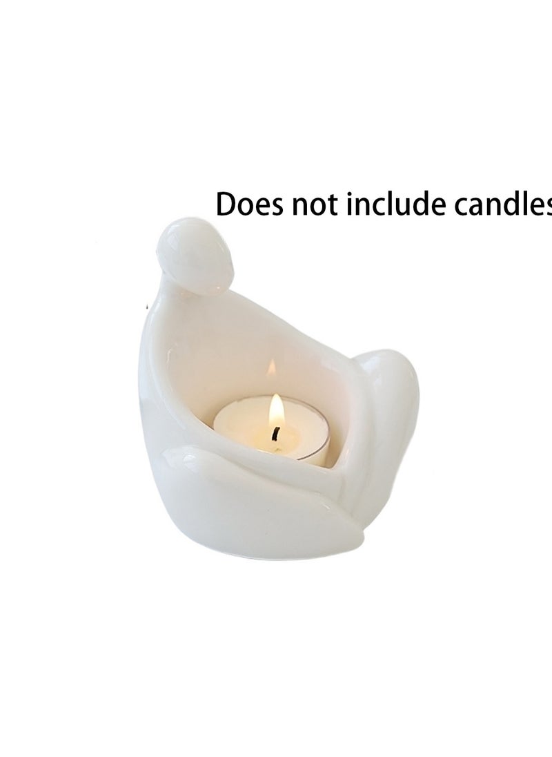 Phaseless Candle Holder, Creative Candle Cup Ornaments, Suitable For All Kinds Of Candles, Suitable For Family Dining Table Home Decoration