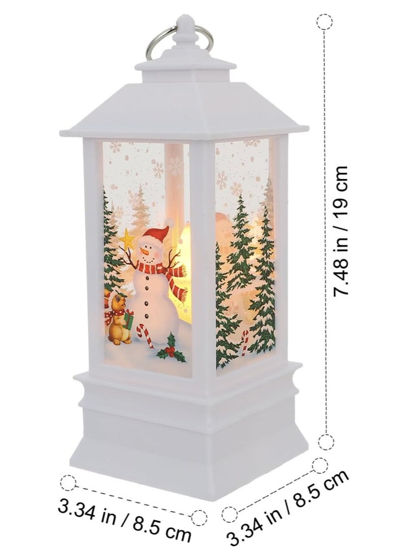 3pc Decorative Lamp Christmas Lantern Portable Christmas Lights Lantern Decoration Xmas Lantern