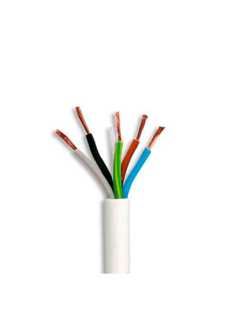 RR 4mm x 5Core Flexible Cable white