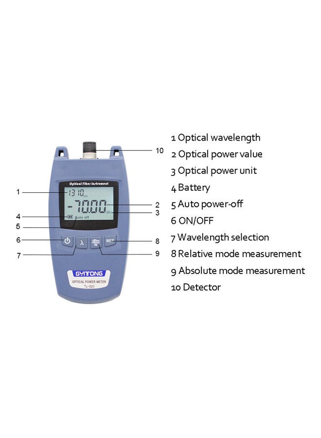 TL-520 Handheld Optical Power Meter Blue