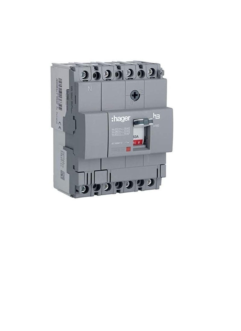 Moulded Case Circuit Breaker 125A FP 25KA MCCB HHA126Z 4P H3