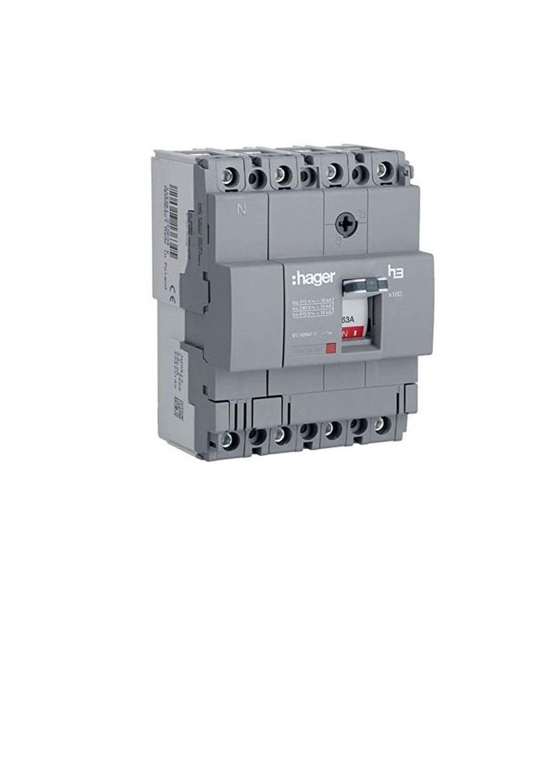 Moulded Case Circuit Breaker 125A FP 25KA MCCB HHA126Z 4P H3