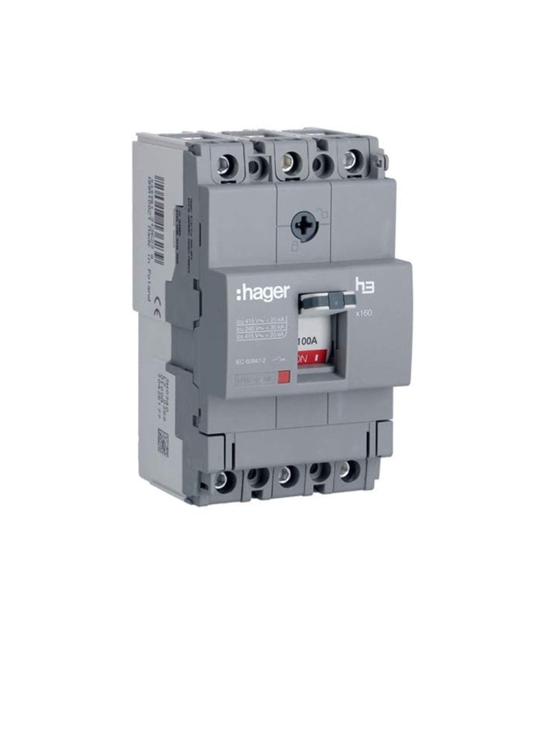 Moulded Case Circuit Breaker 80A FP 25KA MCCB HHA081Z 4P H3