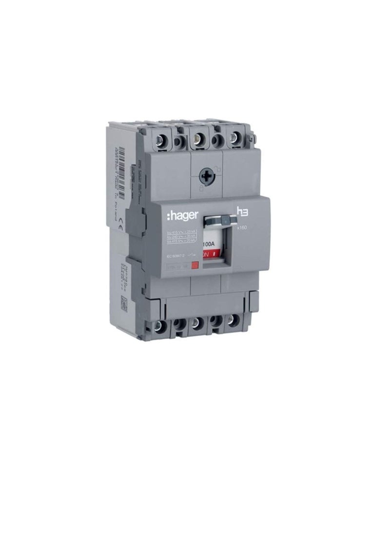 Moulded Case Circuit Breaker 80A FP 25KA MCCB HHA081Z 4P H3