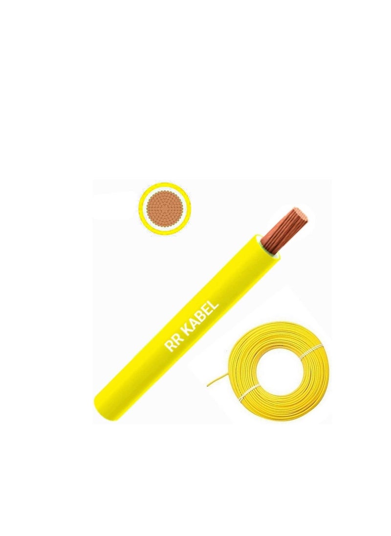 RR 6.0mm Single Core Wire-100 Yards-Yellow