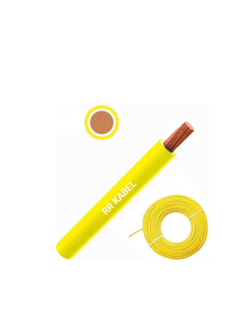 RR 4.0mm Single Core Wire-Yellow