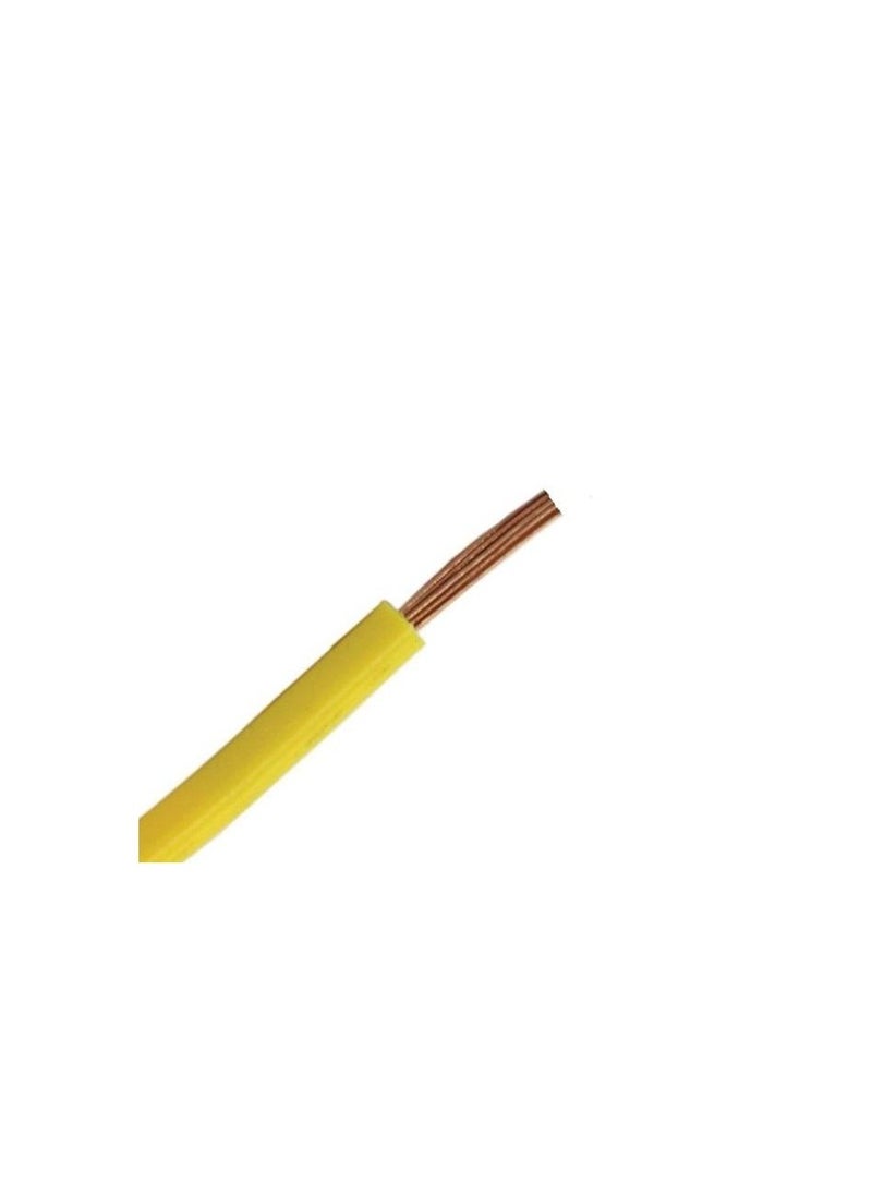 Oman Cable 6.0mm Single Core Wire-100 Yards-Yellow