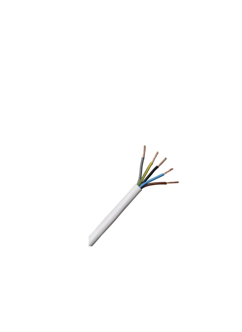 RR 10Mmx5C Flexible Cable-White