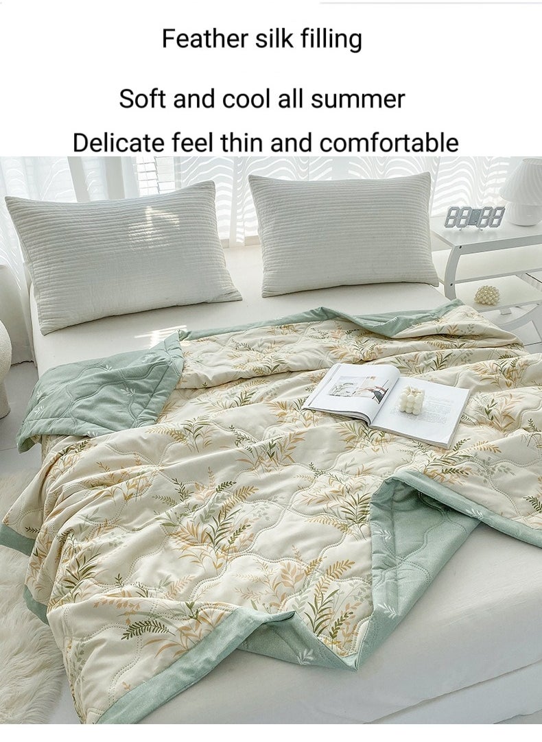 Air conditioning quilt size 150*200cm thin quilt washable cotton material soft, breathable and lightweight suitable for spring, summer and autumn air-conditioned rooms