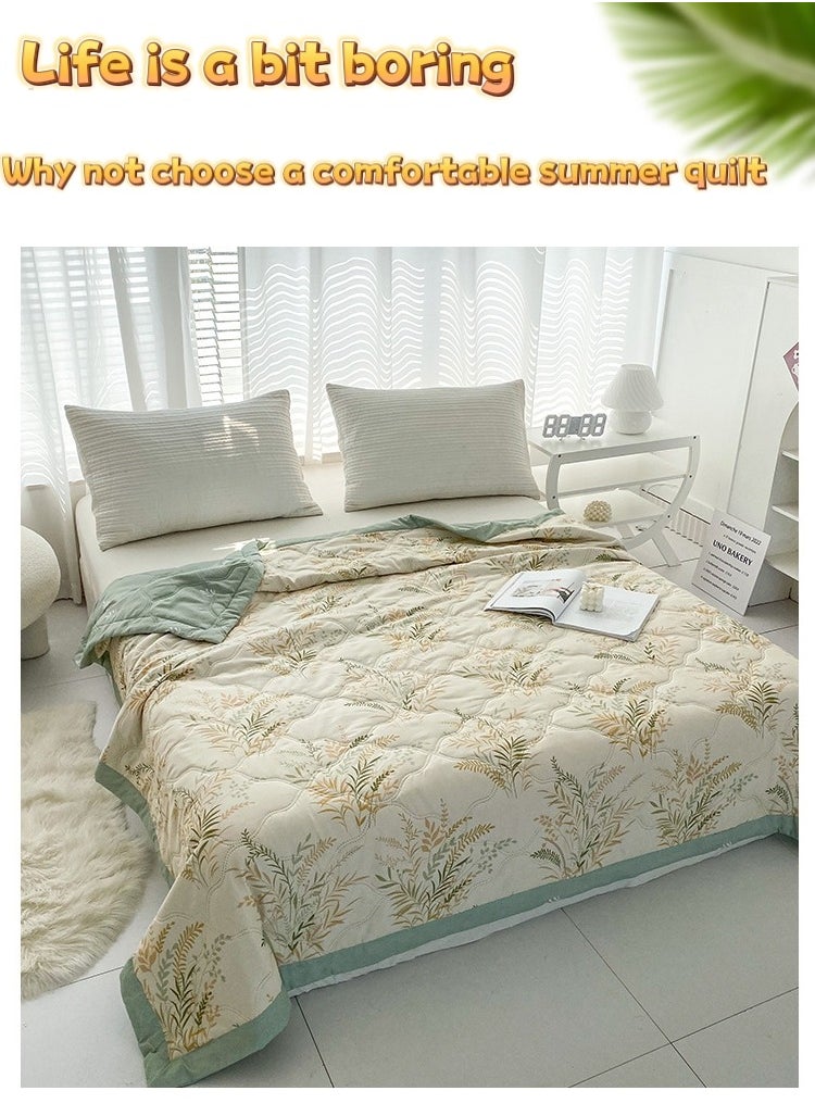 Air conditioning quilt size 150*200cm thin quilt washable cotton material soft, breathable and lightweight suitable for spring, summer and autumn air-conditioned rooms