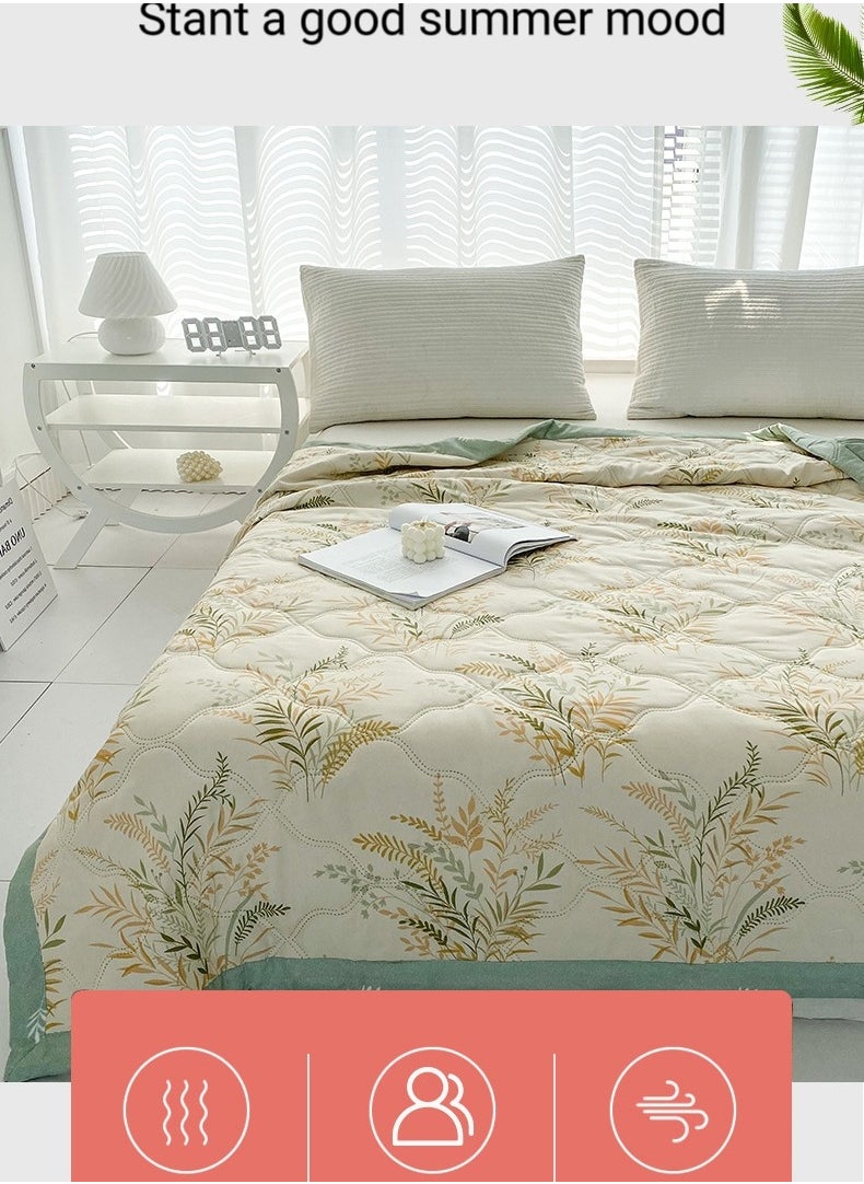 Air conditioning quilt size 150*200cm thin quilt washable cotton material soft, breathable and lightweight suitable for spring, summer and autumn air-conditioned rooms