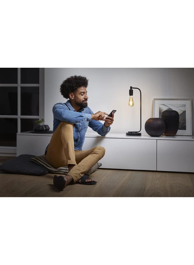 Ledvance Led Lamp, Base: E27, Warm White, 2500 K, 5.50 W, Replacement For 45 W Incandescent Bulb, Smart+ Filament Edison Dimmable Energy Efficiency Class White