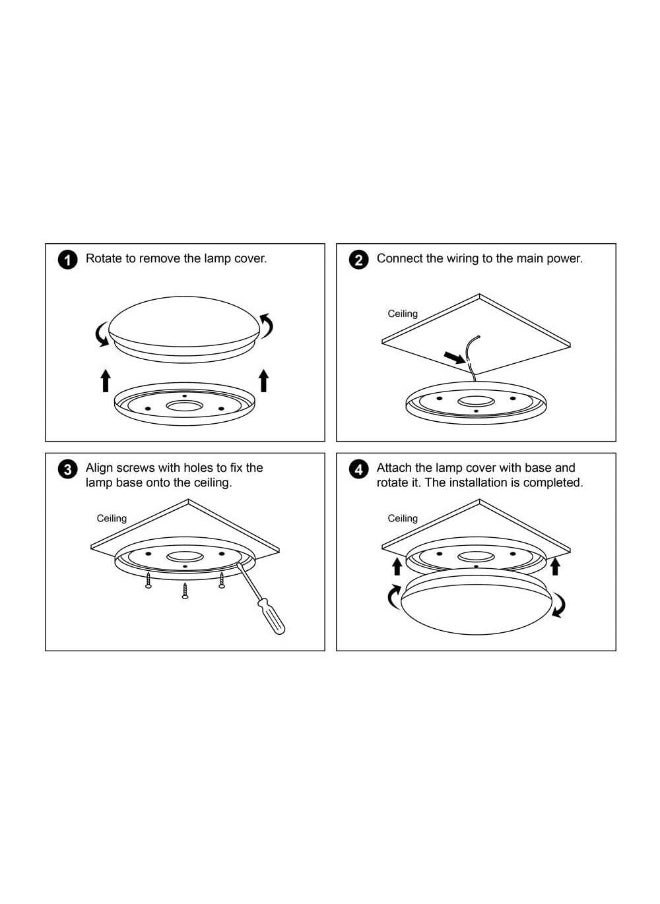 LEDvance LEDvalue Ceiling Gen4 20W/865 100-240V LED Luminaire, White