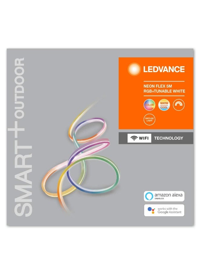 LEDvance Smart LED Ambiance Lightstrip With Wifi Technology For Outside (With Eu-Plug), 5 Meter, Ip44, Flexible And Bendable, Light Color Changeable(2700-6500K),Rgb Colors Changeable,Ip44, Smart+ Bt