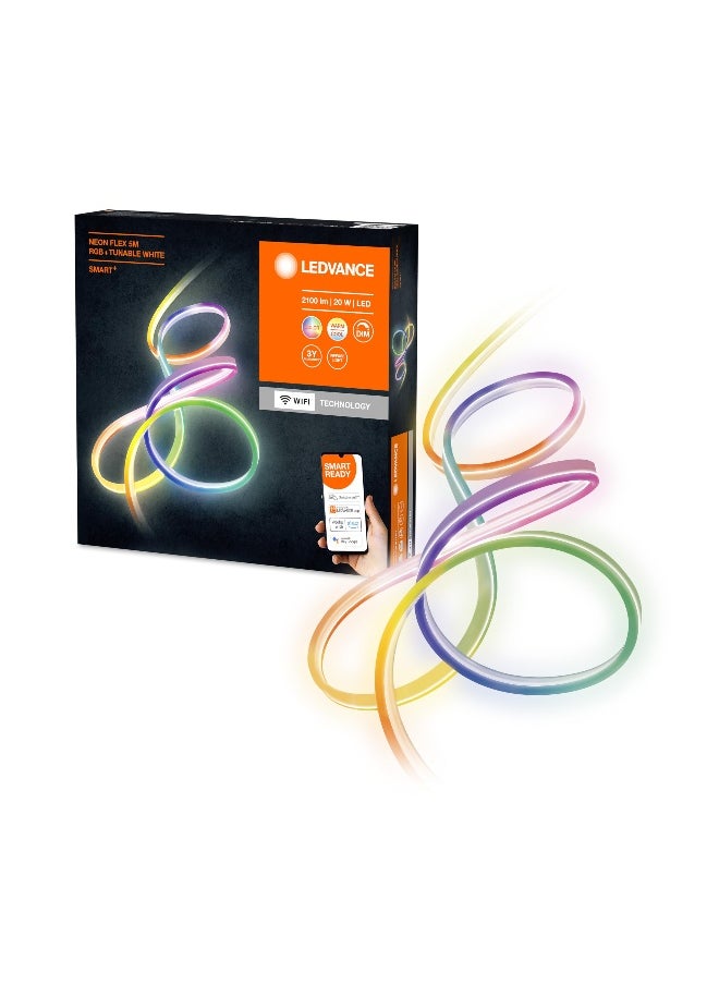 LEDvance Smart LED Ambiance Lightstrip With Wifi Technology For Outside (With Eu-Plug), 5 Meter, Ip44, Flexible And Bendable, Light Color Changeable(2700-6500K),Rgb Colors Changeable,Ip44, Smart+ Bt