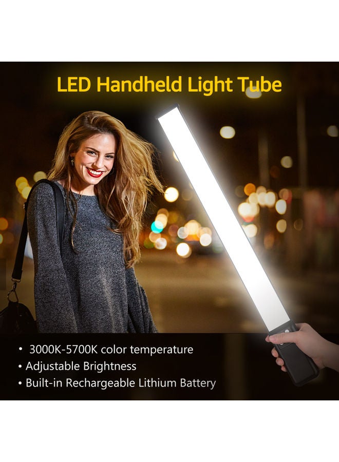 Handheld LED Light Tube Silver/Black