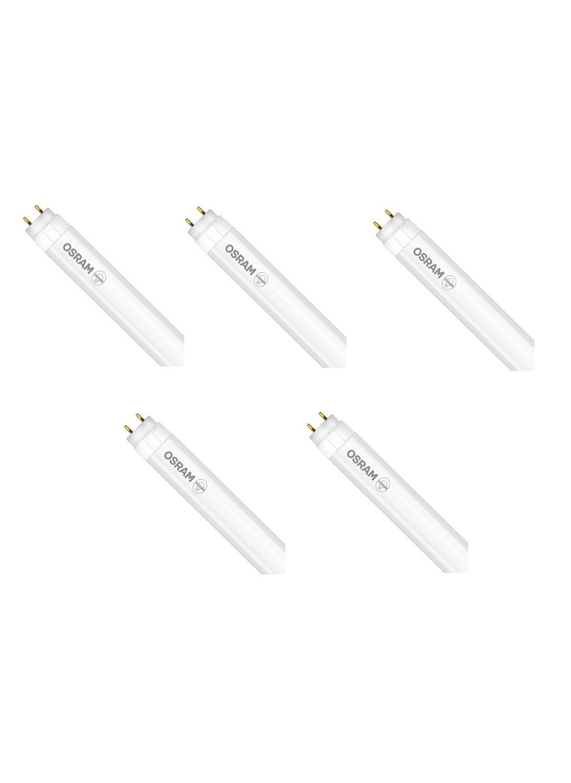 Osram SubstiTUBE Tube Light T5 AC HE35 Flurescent Lamp 18 Watts Day Light 6500k with G5 Base 1.5 meter- Pack of 5