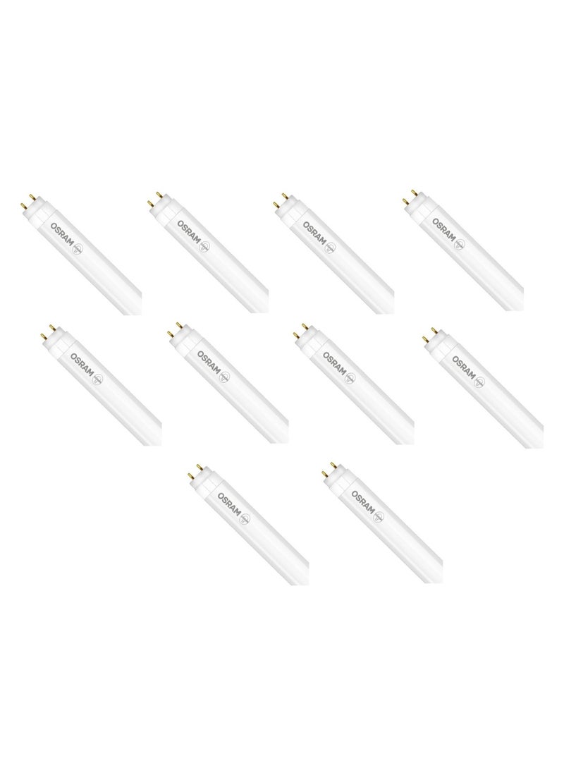 Osram SubstiTUBE Tube Light T5 AC HE35 Flurescent Lamp 18 Watts Day Light 6500k with G5 Base 1.5 meter- Pack of 10