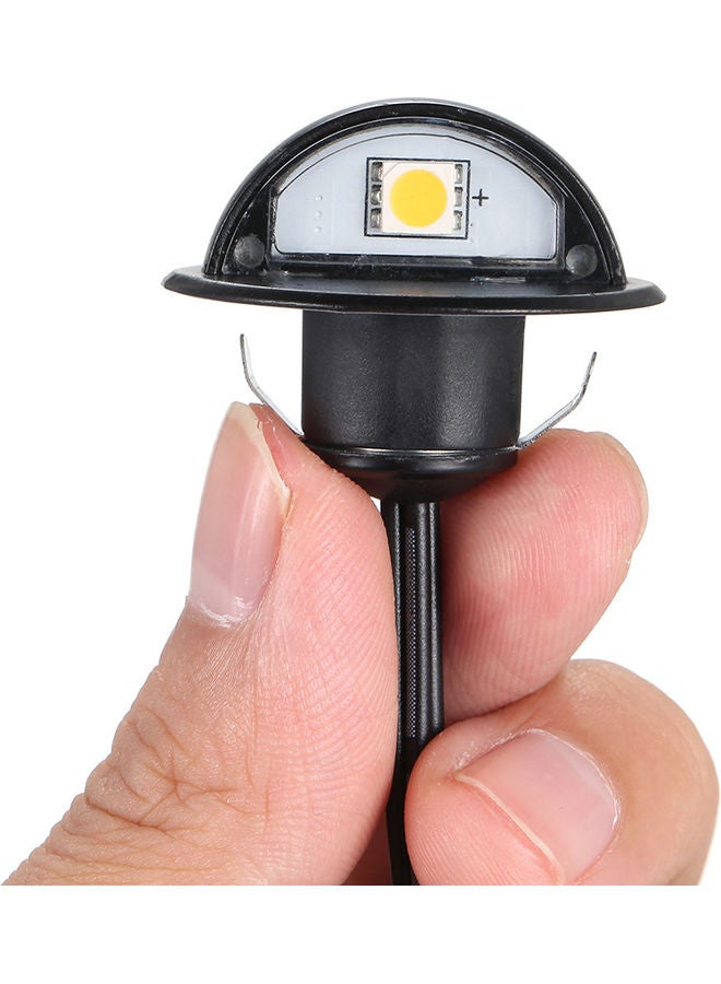 10-Piece LED Deck Light Set Black