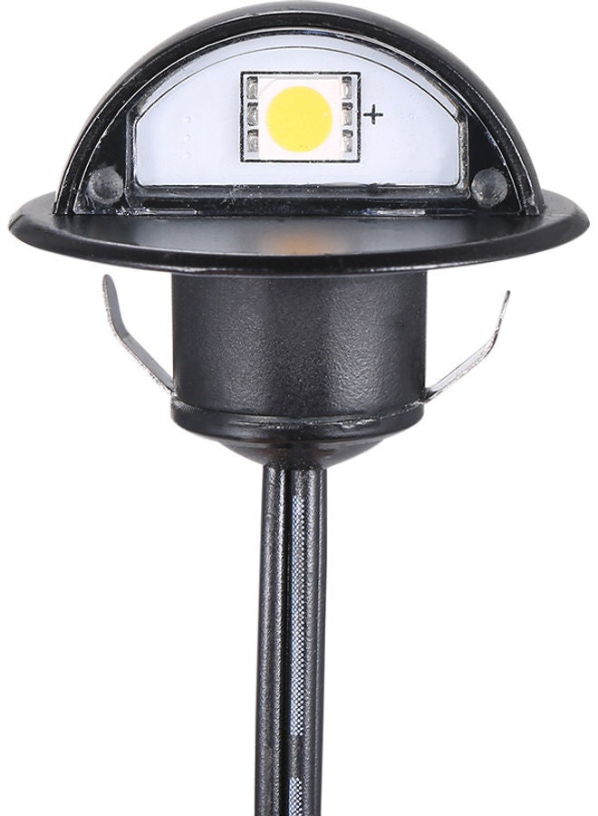 10-Piece LED Deck Light Set Black