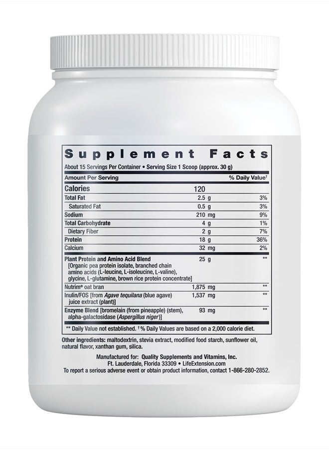Wellness Code® Plant Protein Complete & Amino Acid Complex (Vanilla), Plant-Based Protein Powder Plus branched-Chain Amino acids, Gluten-Free, Non-GMO, Vegetarian, 450 Grams