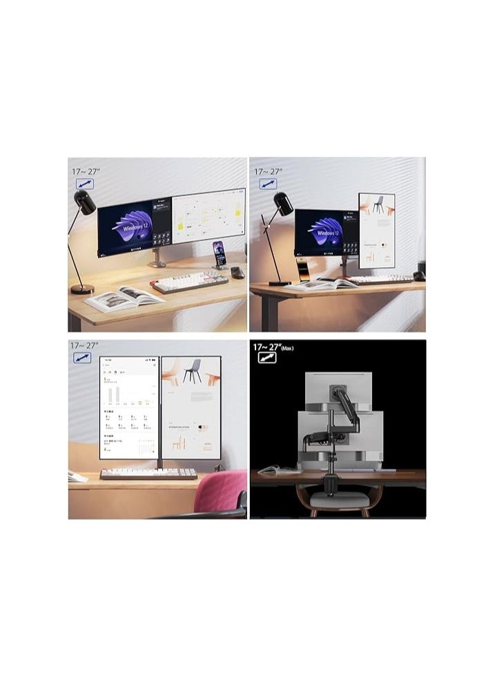 Dual Monitor Arm Dual Monitor Stand for Two 17