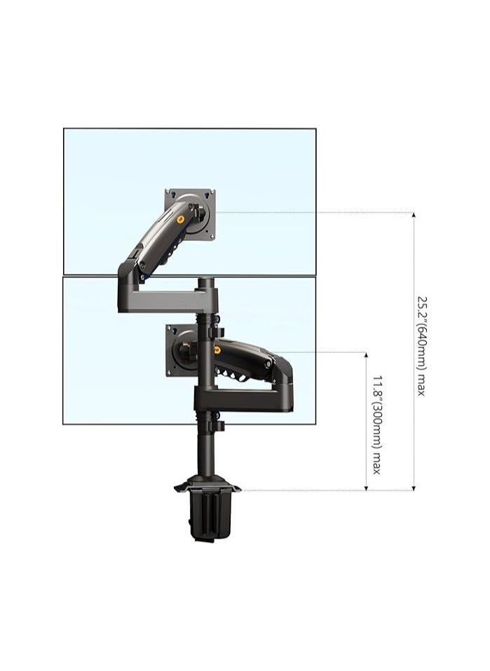 Dual Monitor Arm Dual Monitor Stand for Two 17