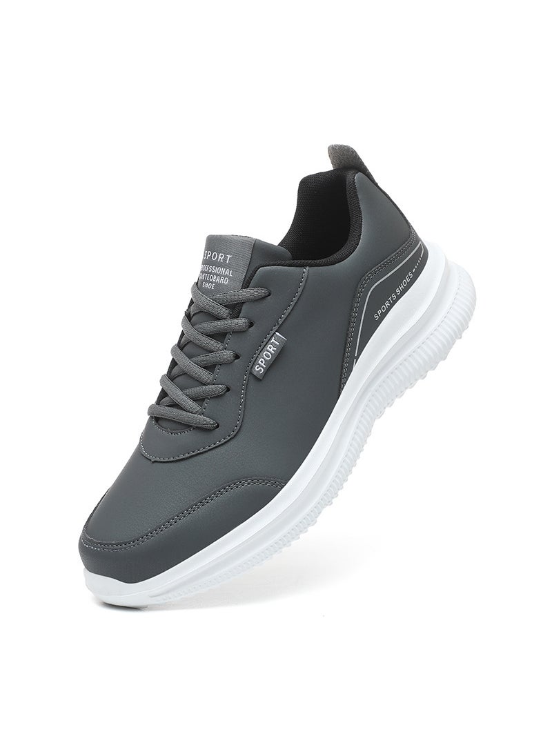 Jinjiang Plus-Size Mens Waterproof Sneakers Grey
