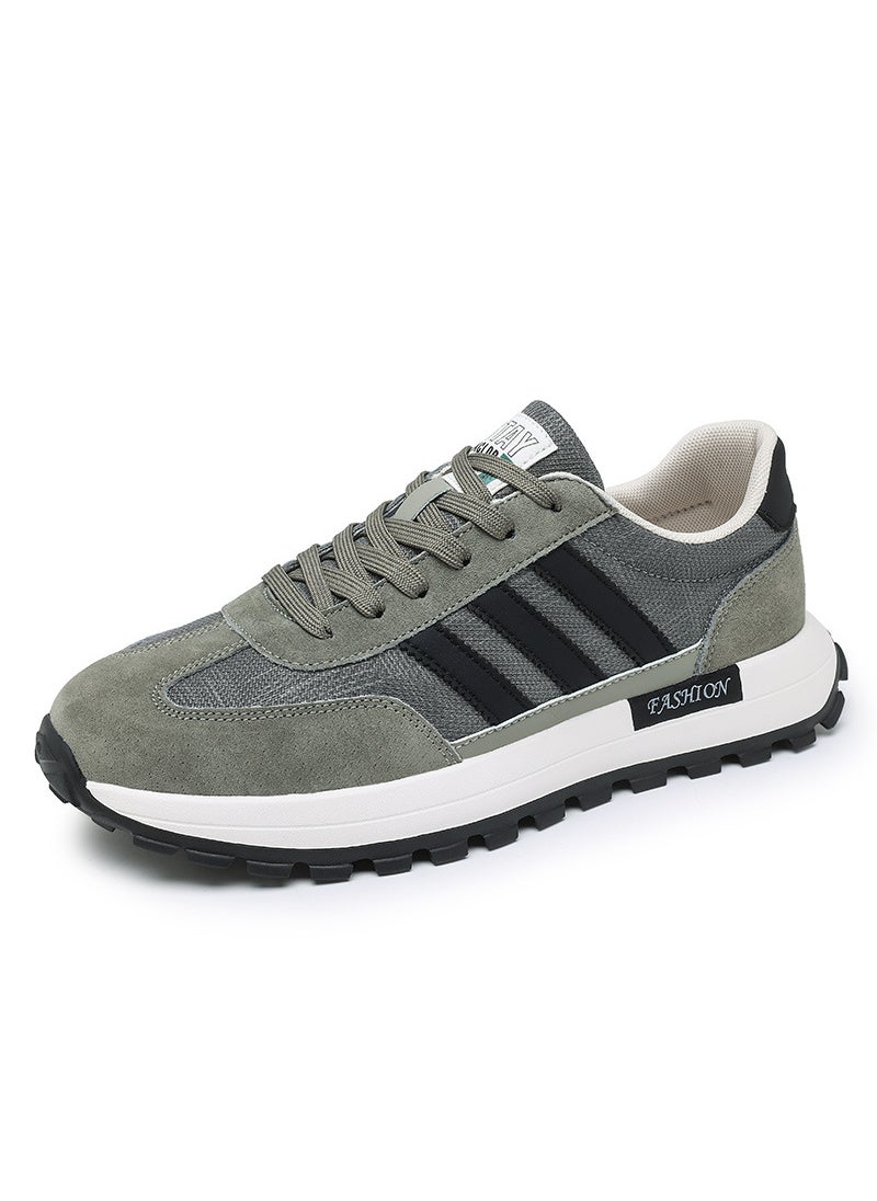 Putian Agan Mens Fashion Retro Dad Sneakers Bean Green