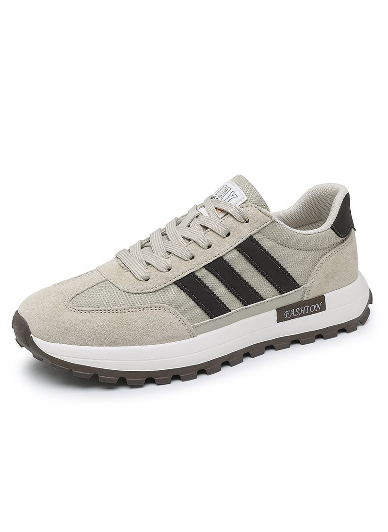 Putian Agan Mens Fashion Retro Dad Sneakers Rice coffee