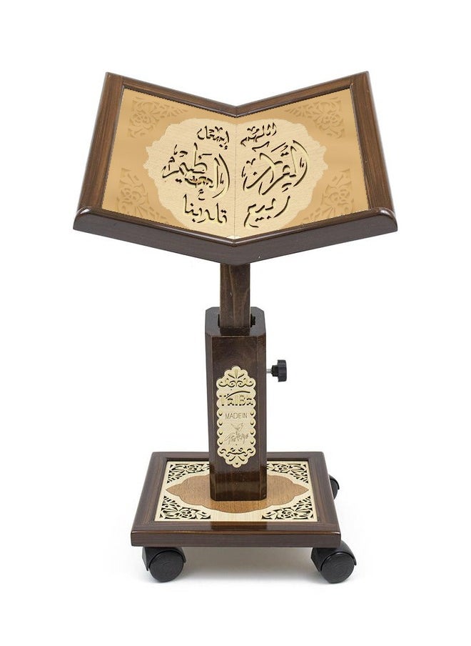 High quality laser engraved wooden Turkish Quran holder  .  Small SIZE model 006