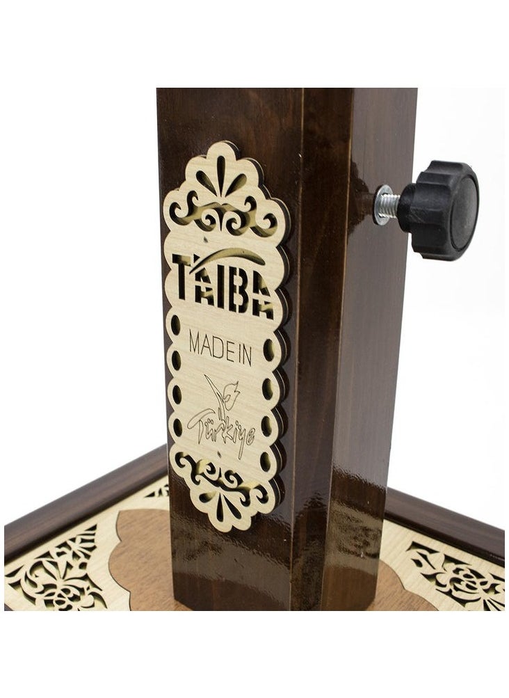High quality laser engraved wooden Turkish Quran holder  .  Small SIZE model 006