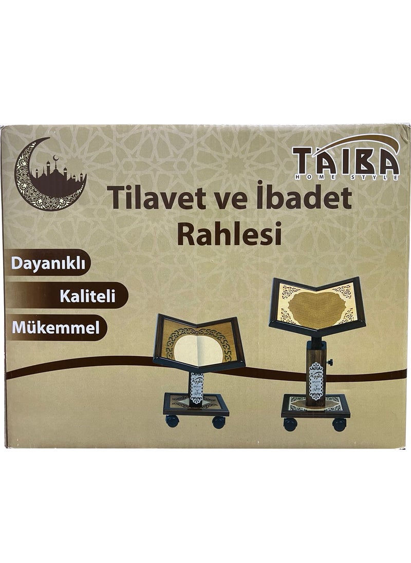 High quality laser engraved wooden Turkish Quran holder  .  Large SIZE model 013