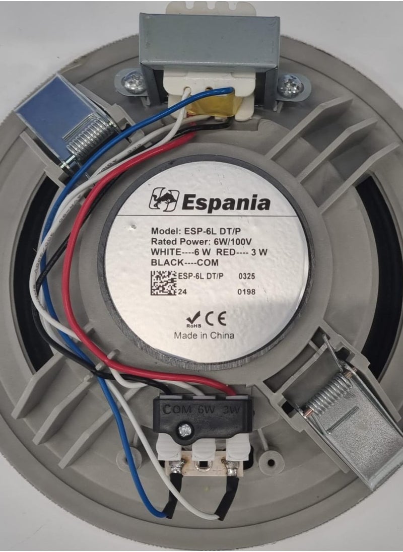 ESPANIA CEILING SPEAKER 100V ESP-6L DTP