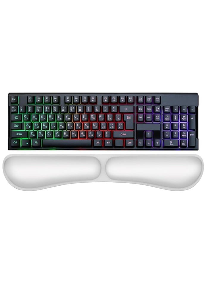 Memory Keyboard Wrist Rest, Ergonomic Wrist Rest for Computer Keyboard, Foldable for Easy Typing and Pain Relief, Mouse Wrist Pad, Non-Slip Wrist Rest, Suitable for Games, Computers, Laptops