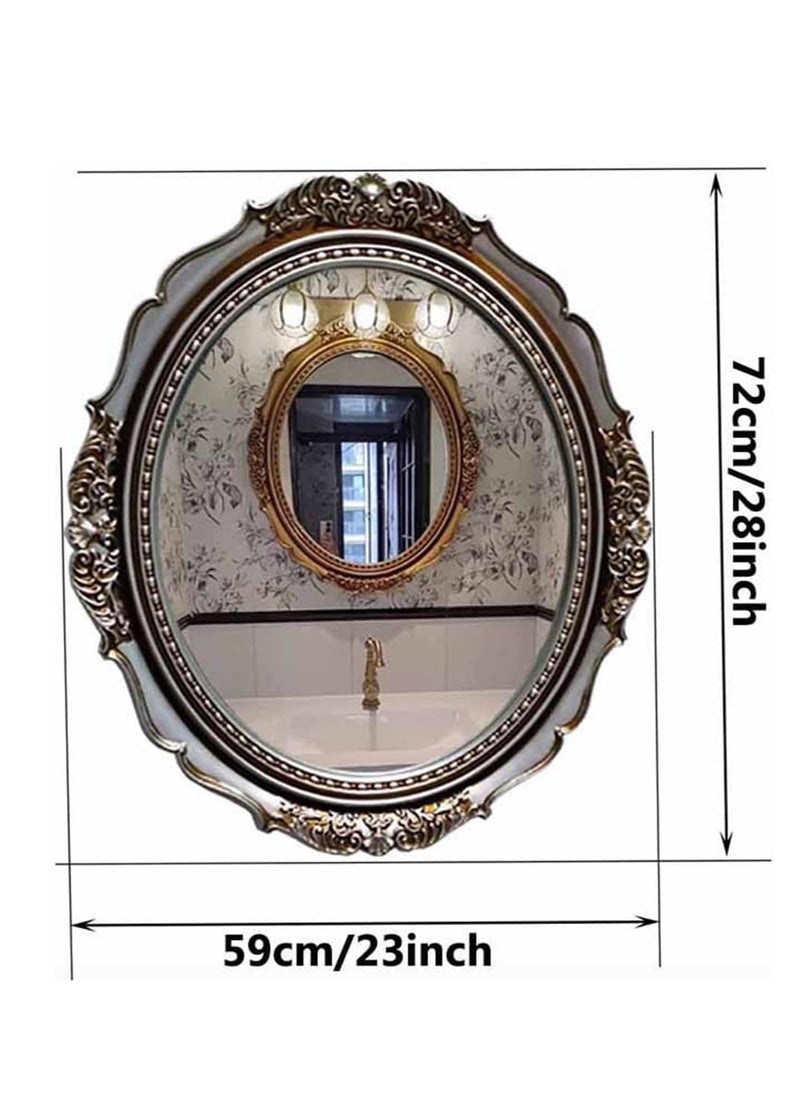 Antique Wall Mirror Oval 29