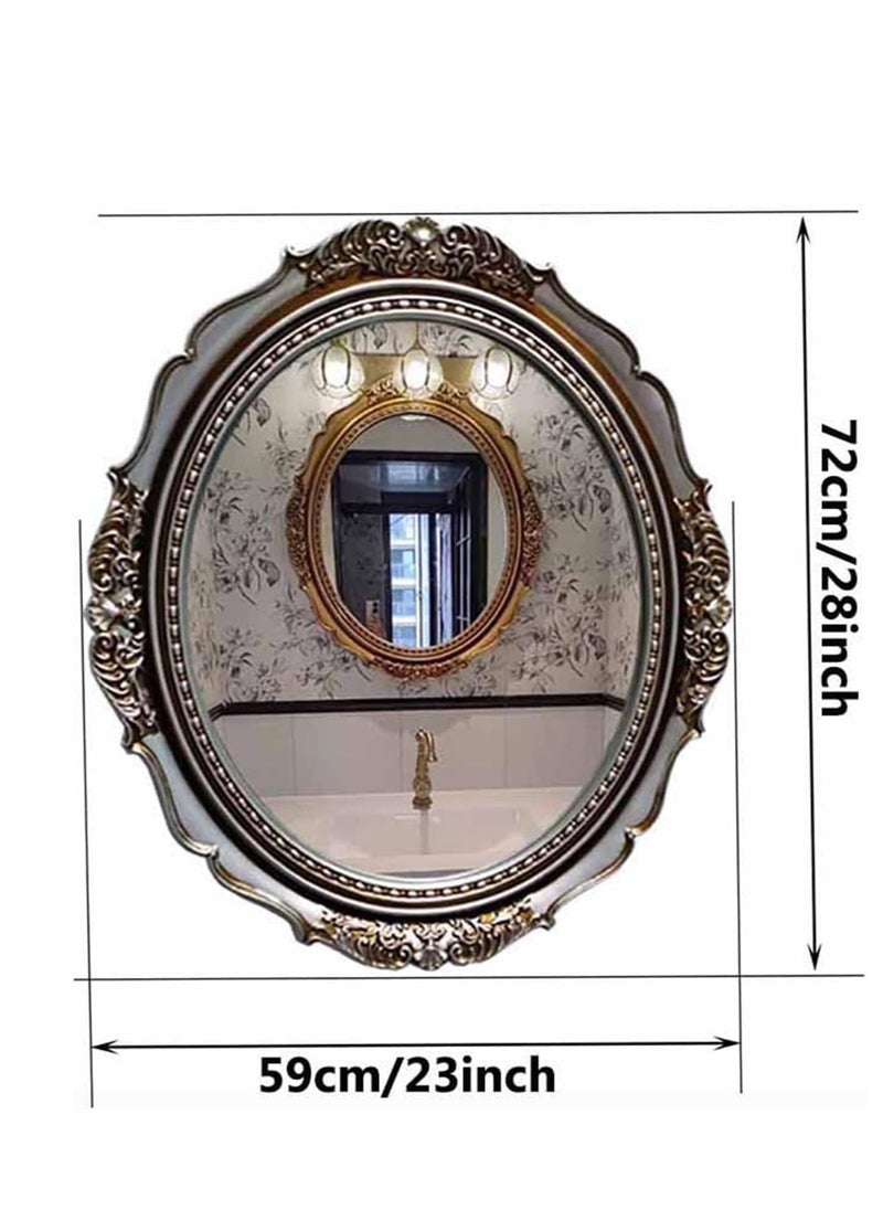 Antique Wall Mirror Oval 29