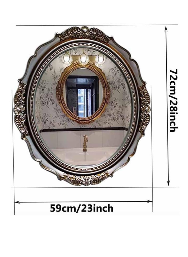 Antique Wall Mirror Oval 29