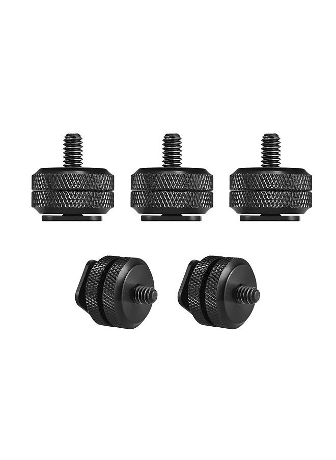 5pcs Camera Hot Shoe Mount to 1/4