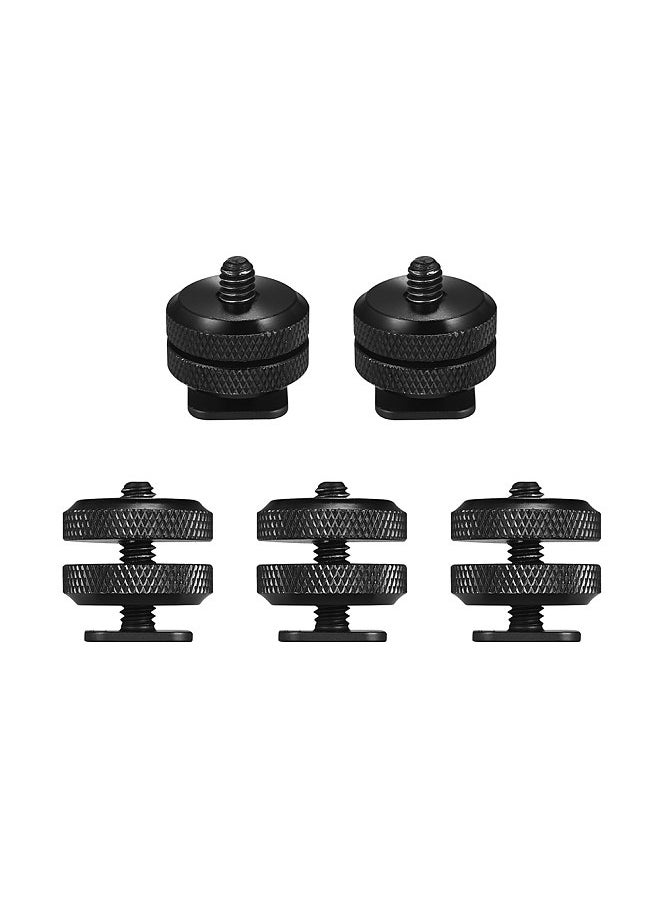 5pcs Camera Hot Shoe Mount to 1/4