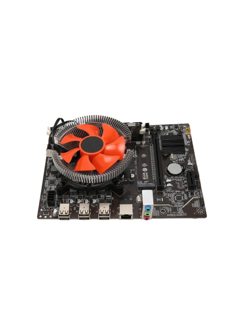 Motherboard CPU Combo, Indicator Light DDR3 PC Motherboard 12 Threads Gigabit Network Card X79 for Desktop PC