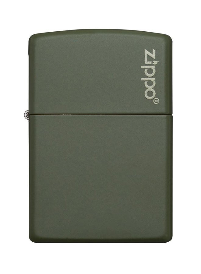 Windproof Gas Lighter Green Matte