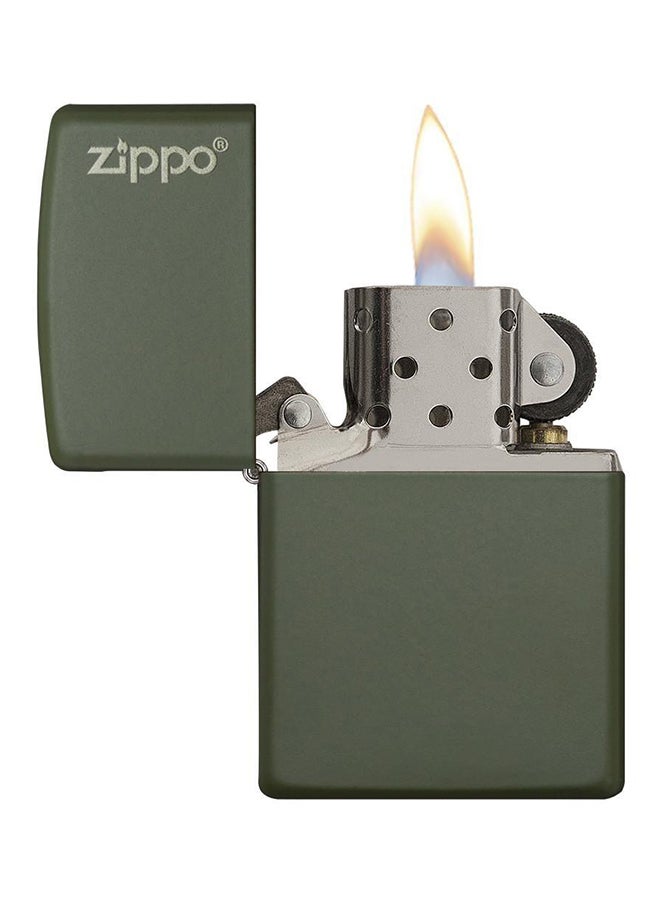 Windproof Gas Lighter Green Matte