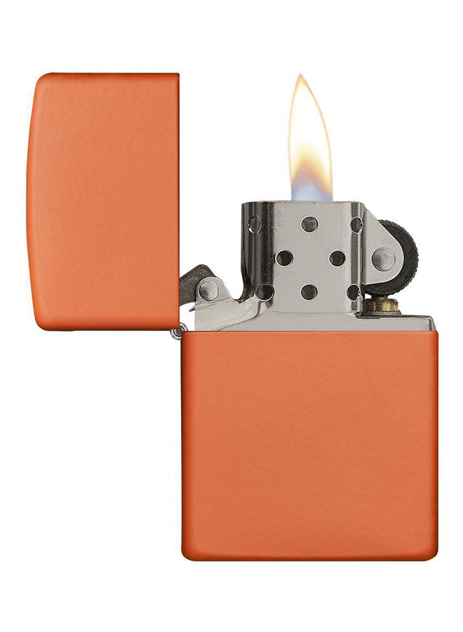 Classic Windproof Gas Lighter Matte Orange