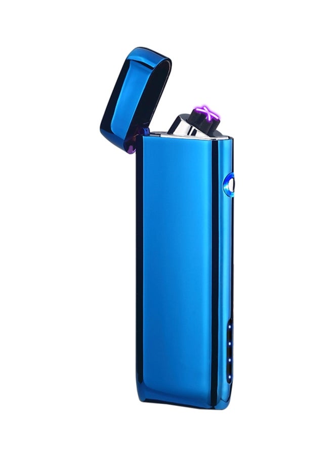 Rechargeable Double Arc Electric Lighter Blue/Silver