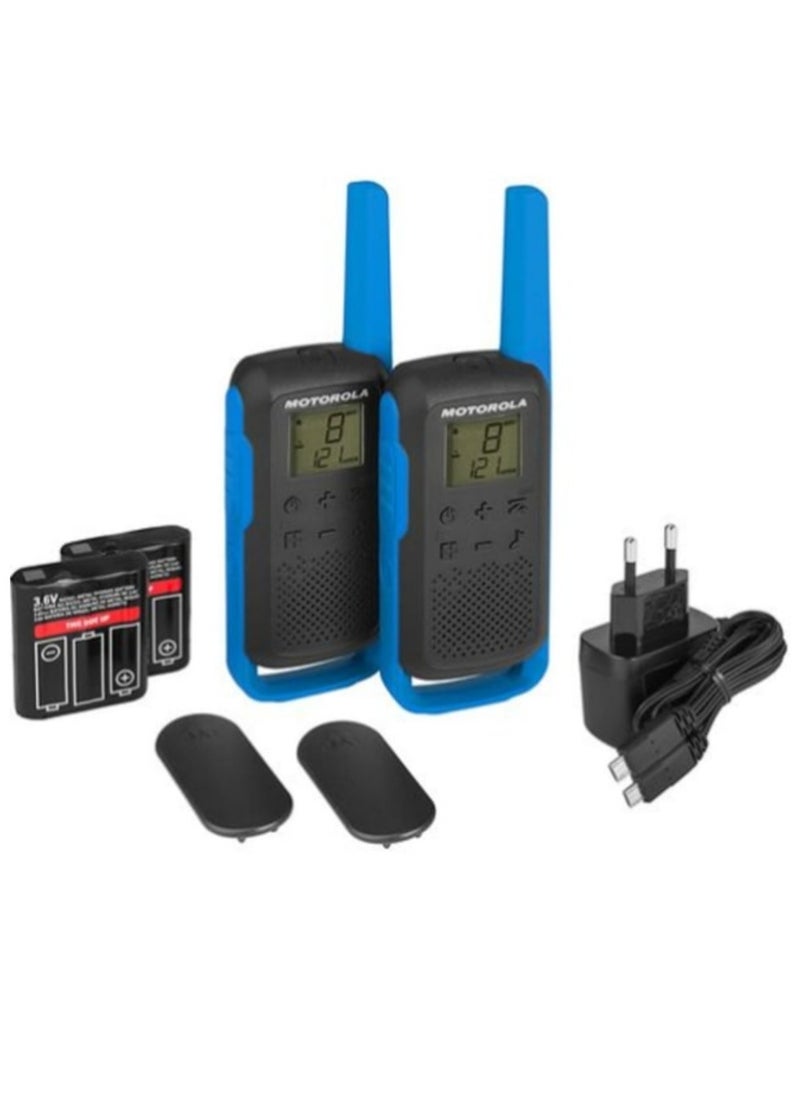 MOTOROLA TALKABOUT T62 Walkie-talkies Blue Twin Back