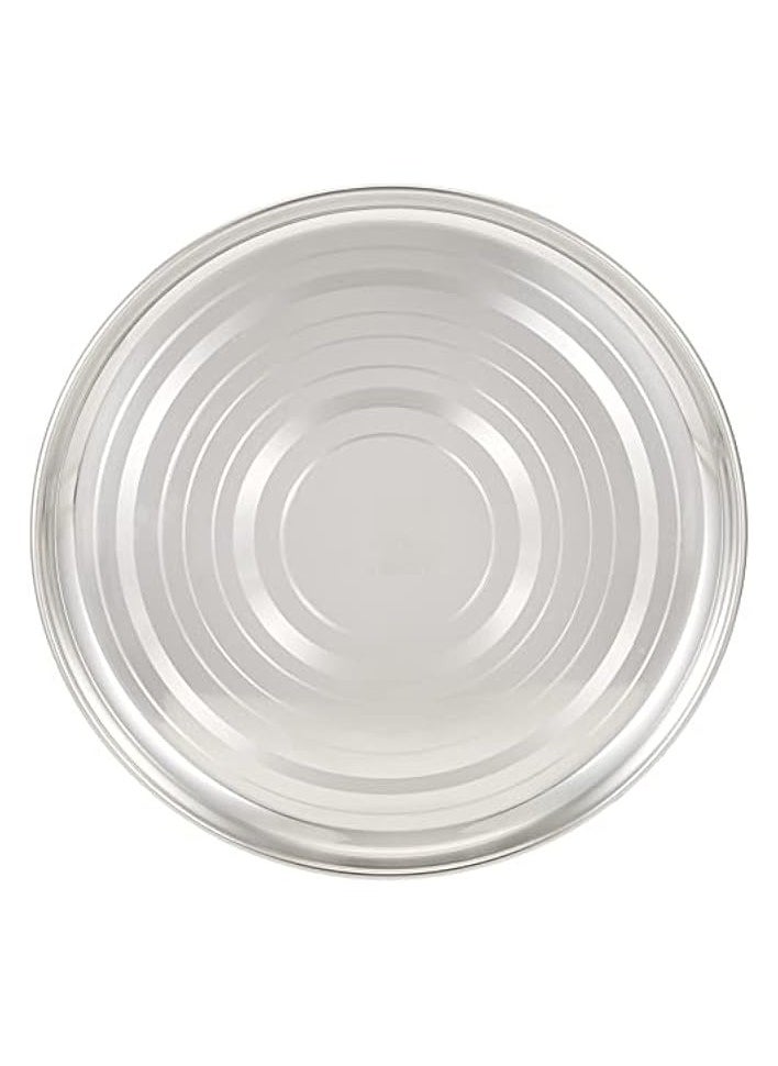 STAINLESS STEEL SILVER TOUCH PLATE, 28 CM, STCP12, DINNER PLATE , SERVEWARE , SERVING PLATE , RICE PLATE