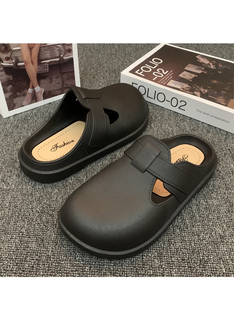 Womens Casual Comfort Slip-On Flat Clogs806 Hole Shoes Black 806 Hole Shoes Black